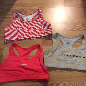 Nike sports Bras 3 for 30 or 10 individually